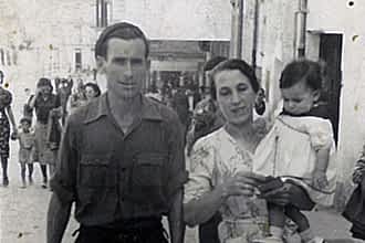 Fiestas de 1940. Francisco Álvarez ‘El Pirulí’ y Consuelo Arbeloa.