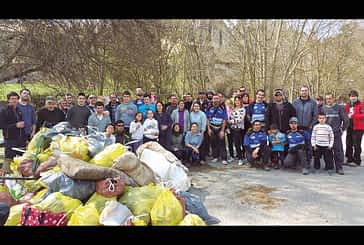 ‘El Esguín’ reúne a cien voluntarios que retiran 850 kilos de basura del Ega