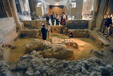 Las excavaciones en San Pedro sacan a la luz la cripta de los Mariscales