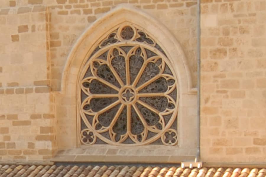 Rosetón, iglesia de San Pedro de la Rúa de Estella