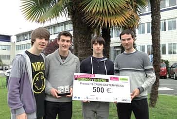 Tres alumnos del colegio El Puy ganan un concurso  nacional sobre ingenio y diseño