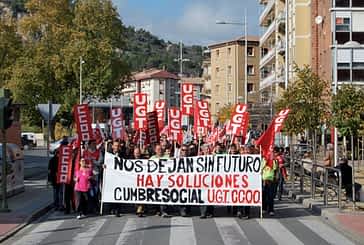 La protesta regresó a las calles de Estella con motivo de  la Huelga General