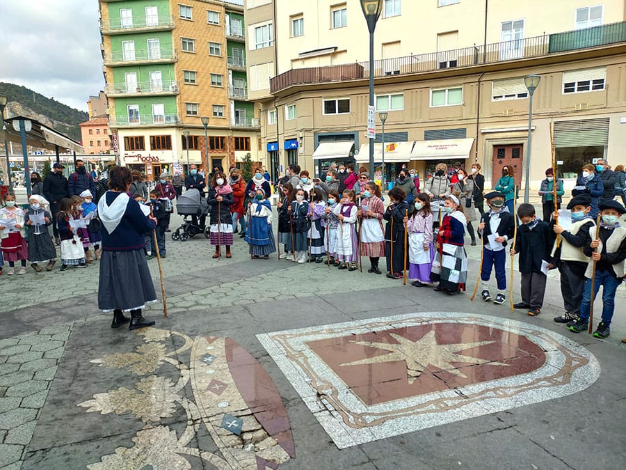 Las coplas a Santa Águeda sonaron en las calles de Estella