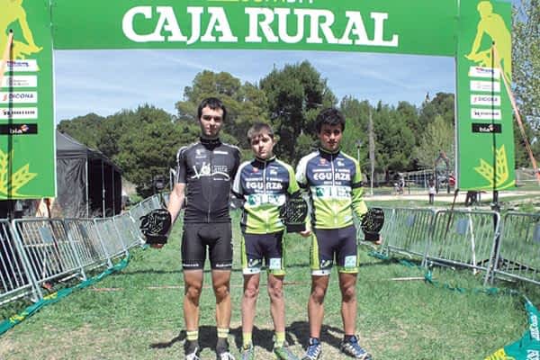 Varios segundos puestos en la cuarta prueba del Open BTT Caja Rural, disputada en Tudela