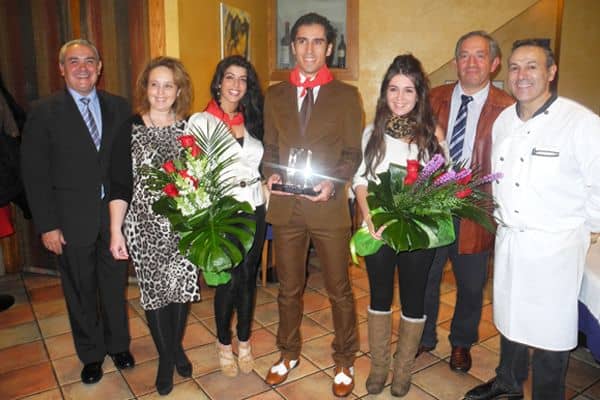 El torero José Manuel Sandín recogió el premio Triunfador  de la Feria