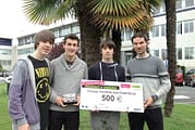 Tres alumnos del colegio El Puy ganan un concurso  nacional sobre ingenio y diseño