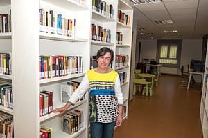 Chus Ciordia Echávarri, bibliotecaria de Ayegui