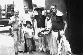 Francisco Cabanés, Jesús Lacunza, José Mª Cabanés, Leandro Garijo, Enrique Zúñiga y Jose Ramón Cabanés.