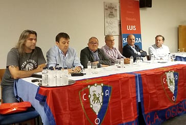 La junta directiva de Osasuna, en Estella