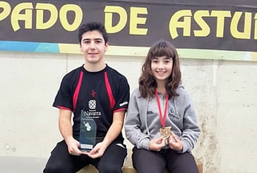 David Ganuza y Marta Bujanda, plata y bronce en Gijón