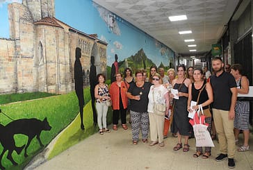 Inaugurado con poesía y música el nuevo mural del pasaje de Santiago