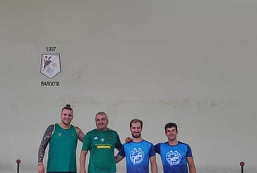 Lauzuriaga y Galán, ganadores en el campeonato de frontenis de Bargota