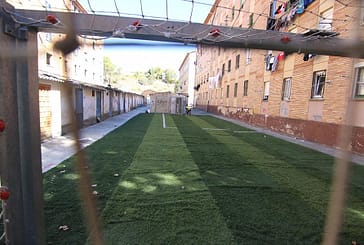 Acondicionado un pequeño campo de fútbol en La Merced