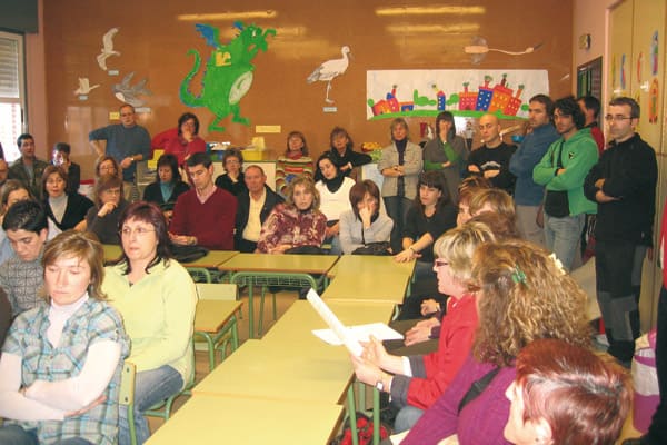 El colegio San Veremundo se opone a la partición de aulas