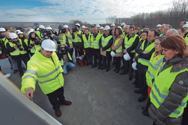 Las obras de conexión de la A-12 con La Rioja finalizarán en quince meses