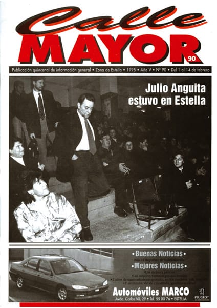 CALLE MAYOR 90 – JULIO ANGUITA ESTUVO EN ESTELLA