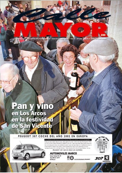 CALLE MAYOR 230 – PAN Y VINO EN LOS ARCOS PARA LA FESTIVIDAD DE SAN VICENTE