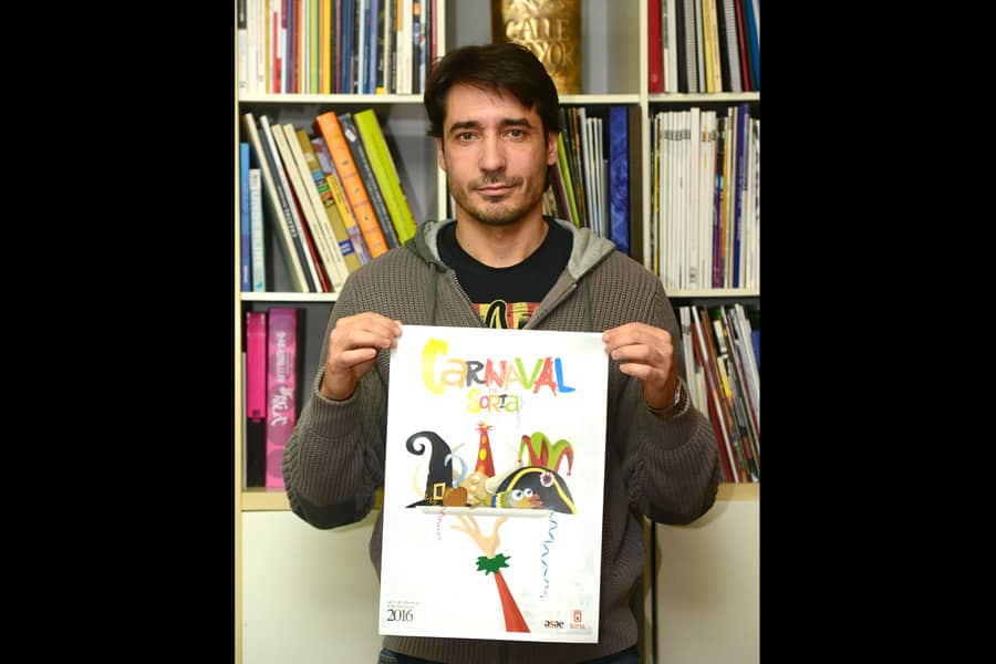 Un cartel del estellés Raúl López gana el concurso de Carnaval de Soria