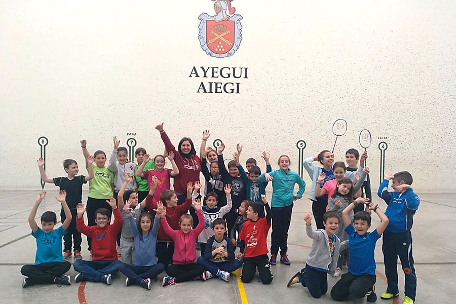 Celebradas unas jornadas de promoción del bádminton en el polideportivo San Cipriano de Ayegui