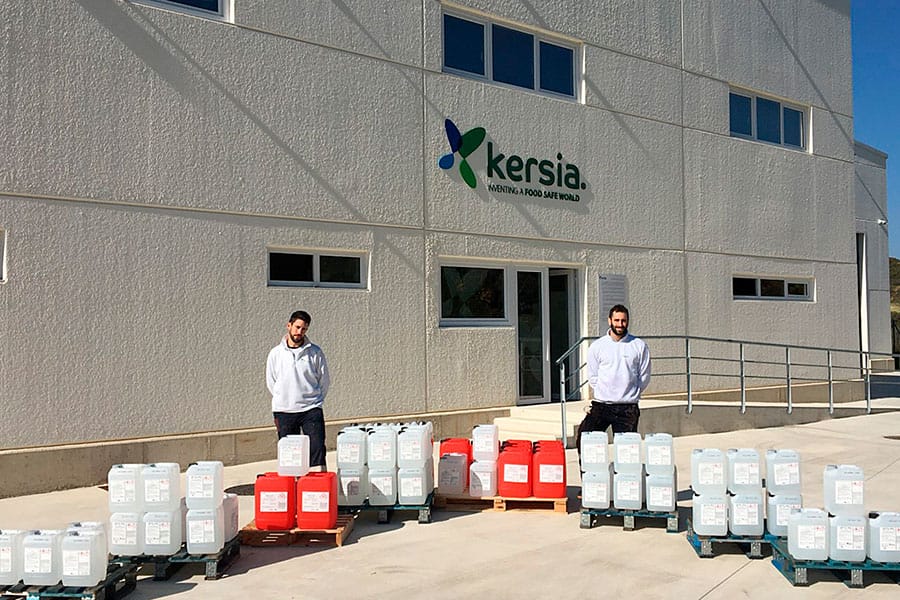 Kersia dona 735 kg de productos de higiene y desinfección
